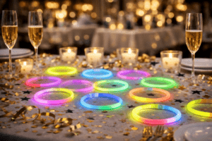Braccialetti fluo luminosi da polso per capodanno