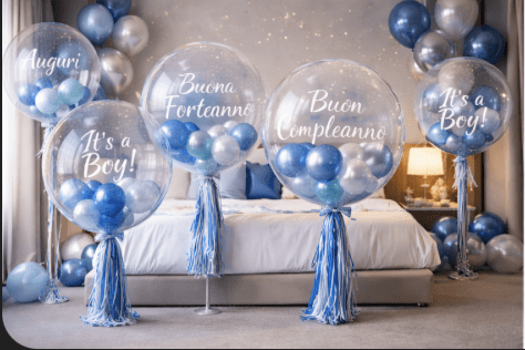 hotel-delivery-ballon-palloncini-bubble-ballon-blu-happy-birtdhay
