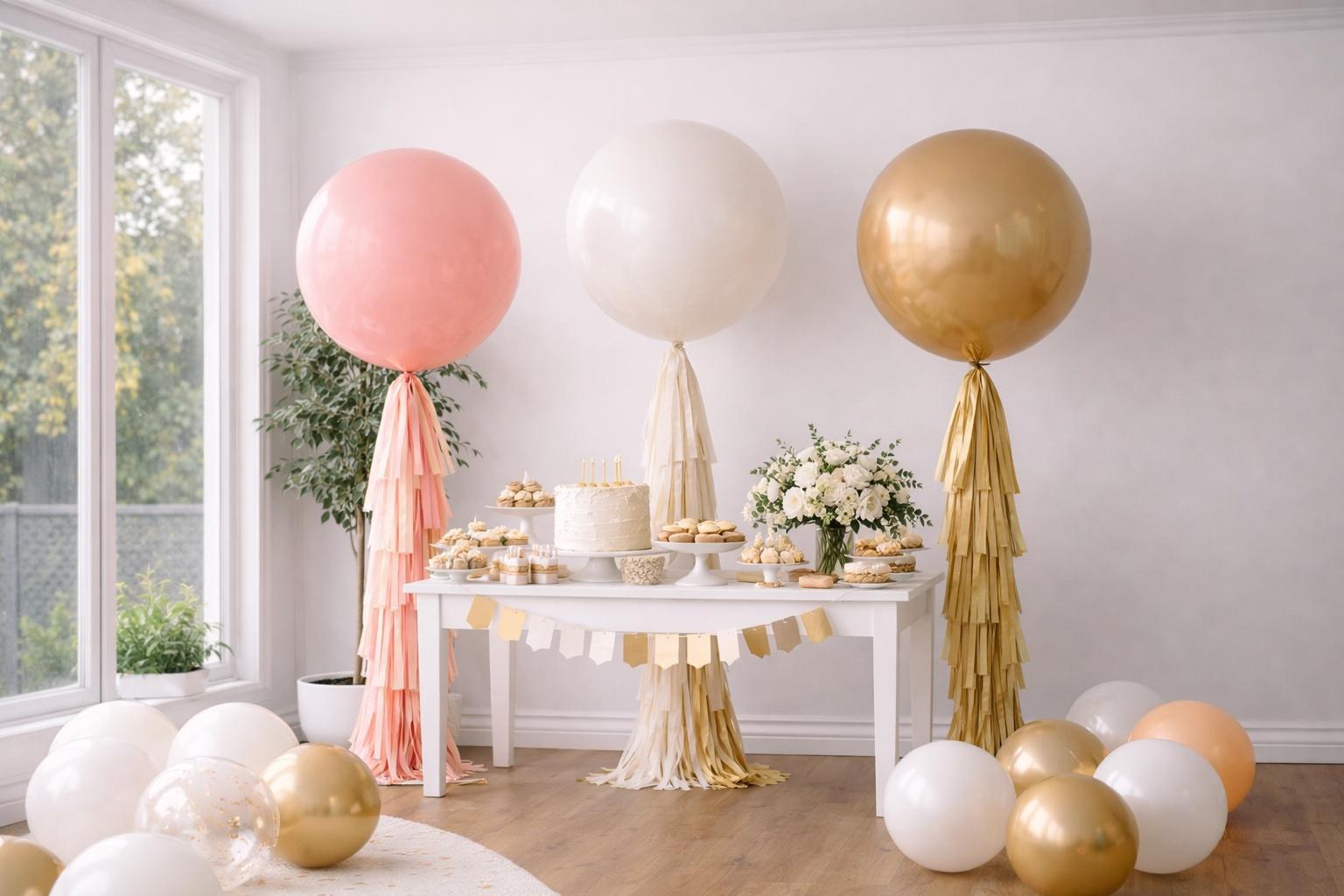 Palloncini giganti per compleanni: scenografie che fanno subito festa