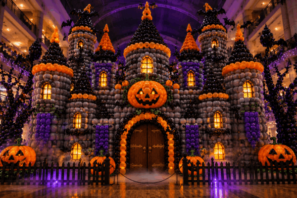 Halloween Balloon Art Castle