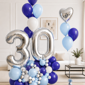 Composizione di Palloncini Anni Luxury