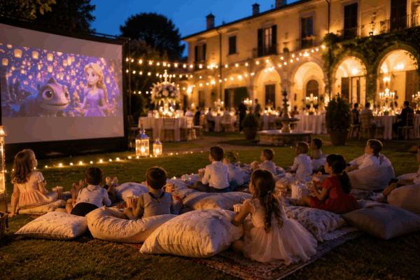 cinema-wedding-matrimonio-villa-lusso-bambini