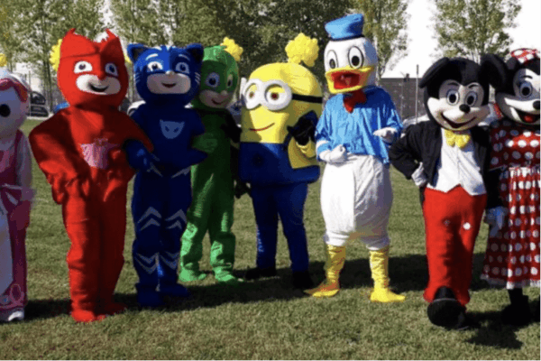 noleggio mascotte per feste di compleanno