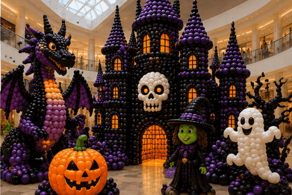 halloween-village-balloon-art
