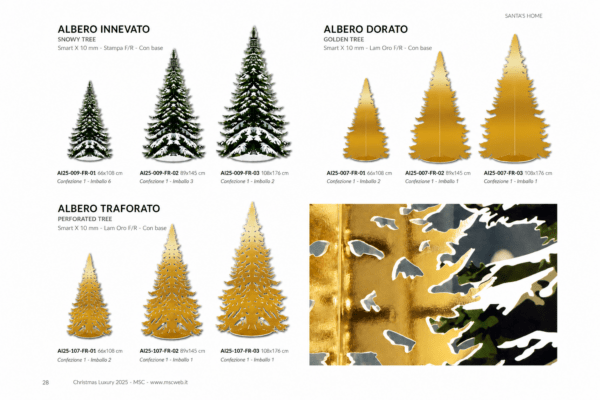ALBERI SMART STAMPATO O SMART + LAMINA ORO