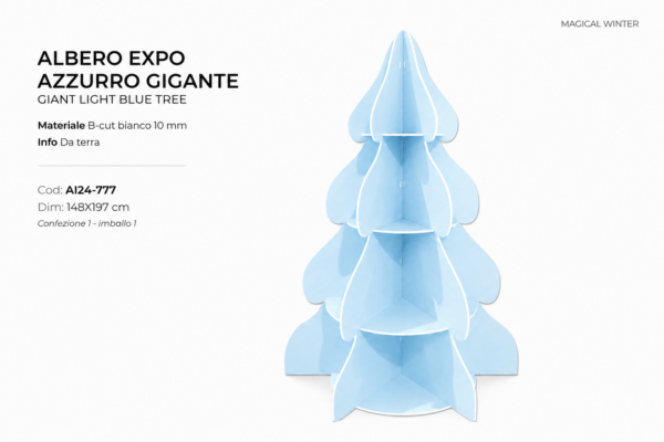 ALBERO EXPO - azzurro - APPOGGIO HERO CANDY PASTELLO