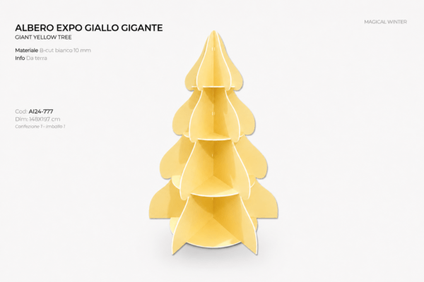 ALBERO EXPO - giallo - APPOGGIO HERO CANDY PASTELLO