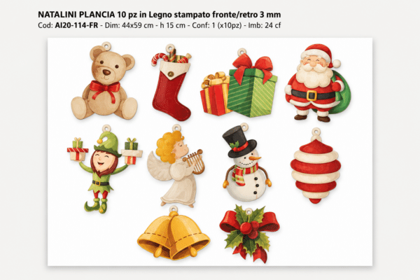 BALOCCHI LEGNO - colorati - APPESI TRADITIONAL