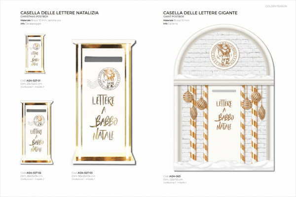 CASSETTA LETTERE BIANCO ORO - HERO