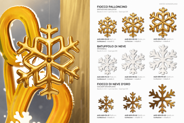 FIOCCO NEVE BIANCO ORO