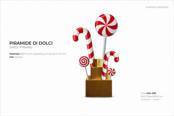PIRAMIDE DI DOLCI - APPOGGIO HERO CANDY ROSSO