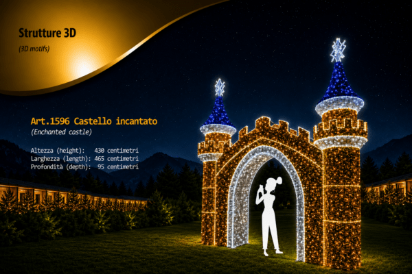 PORTALE PHOTOBOOT CASTELLO LUMINOSO