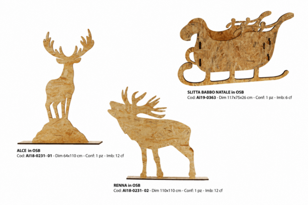 SLITTA E ANIMALI LEGNO - natural - HERO LODGE