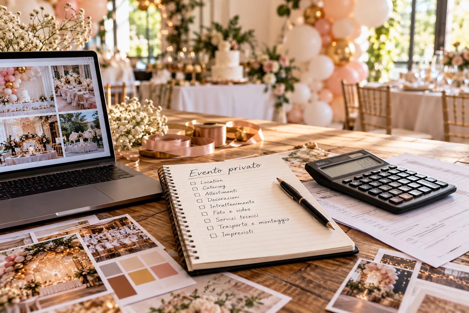 Come costruire un budget realistico per un evento privato